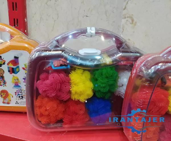 تولید انواع کیف اسباب بازی پلاستیکی شیشه ای و رنگی
