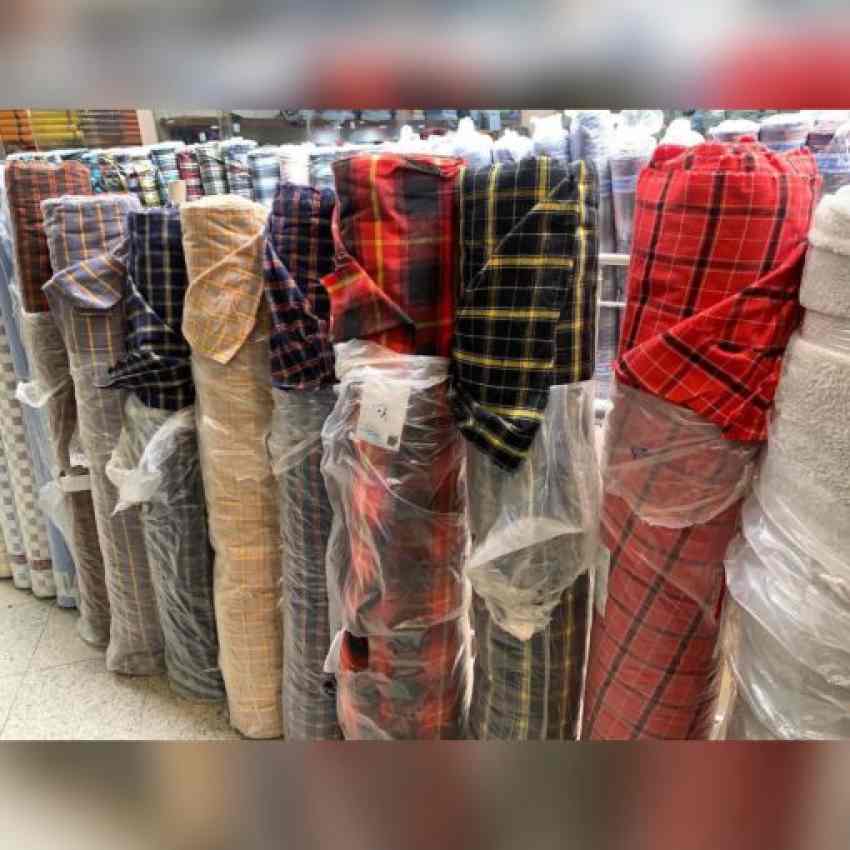 پارچه چارخانه کشمیر کرکدار | عرض ۱۵۰ | مناسب مانتو و پیراهن